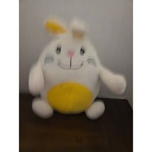 Ivy Progressive Plush Bunny Rabbit White Yellow 12 In Easter Stuffed Animal